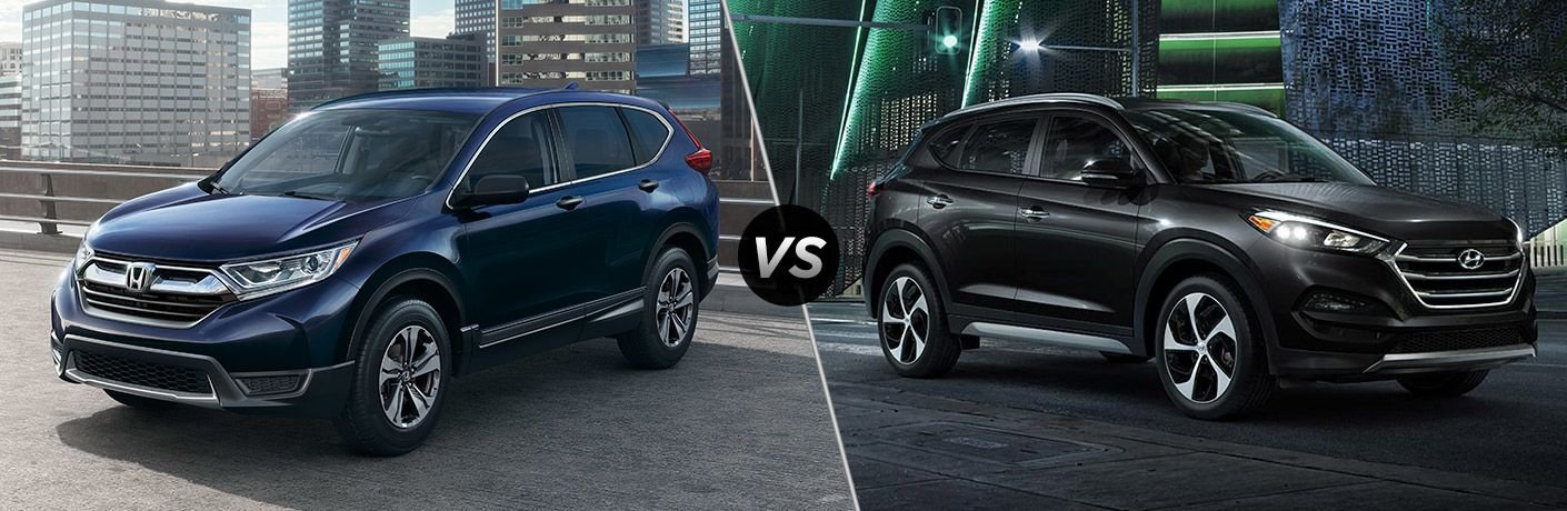 A side-by-side comparison of the 2018 Honda CR-V vs. 2018 Hyundai Tucson.